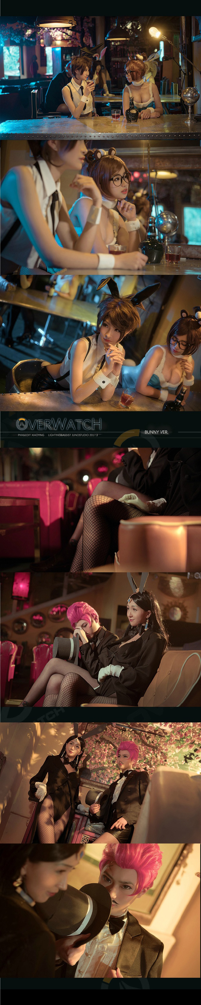 Khi mỹ nữ Overwatch hóa thân thành các nàng Bunny phục vụ quán Bar