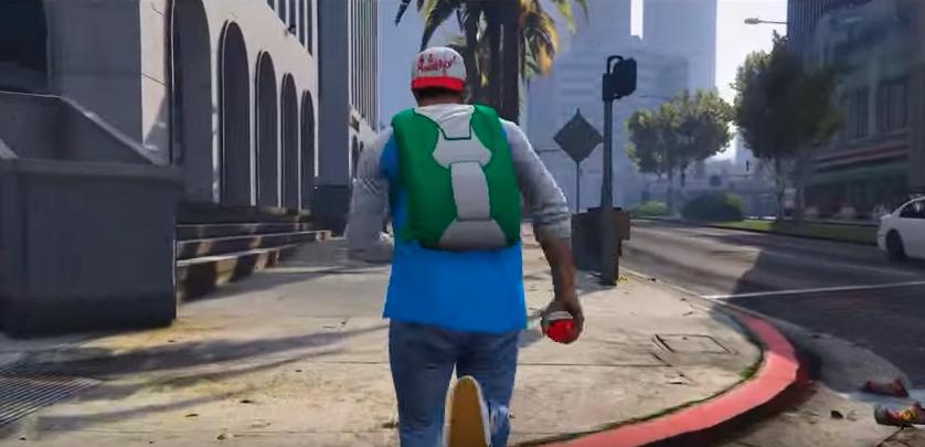 Game thủ kéo nhau đi bắt Pokemon trong Grand Theft Auto V