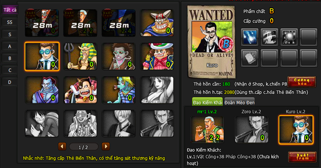 Trải nghiệm Webgame One Piece Zeze trước ngày mở cửa tại Việt Nam