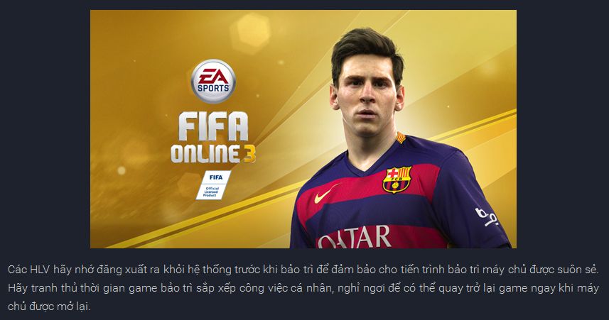 FIFA Online 3 bảo trì đầy lỗi - game thủ đang cực kỳ bức xúc