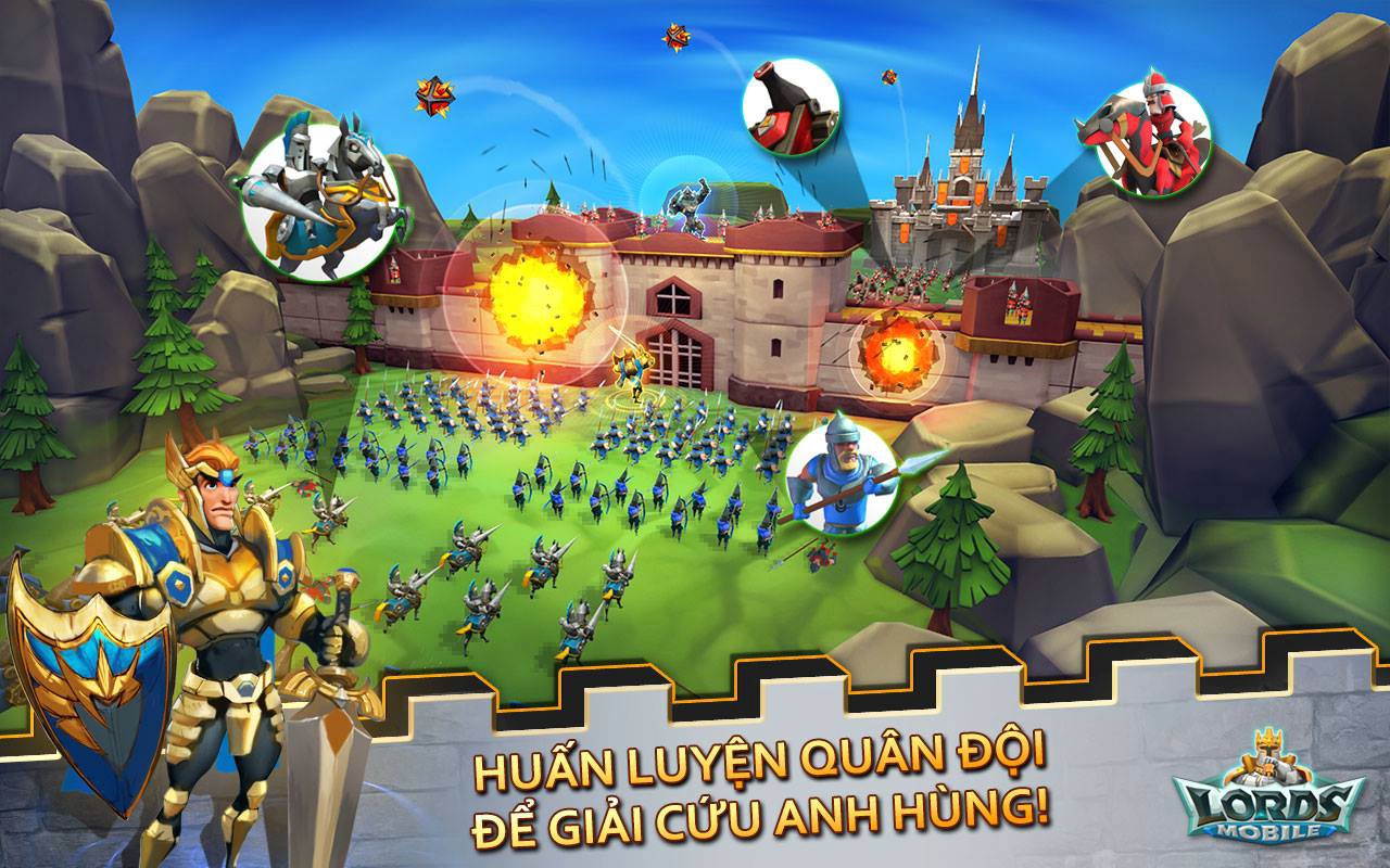Lords Mobile - “Hiện tượng” làng game vừa gây bão với bản Việt hóa