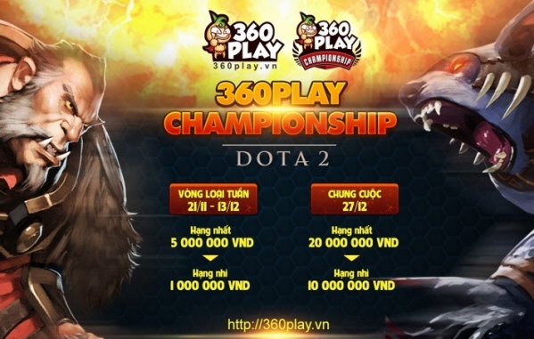 360Play Championship: Giải đấu quy tụ những team DotA 2 mạnh nhất
