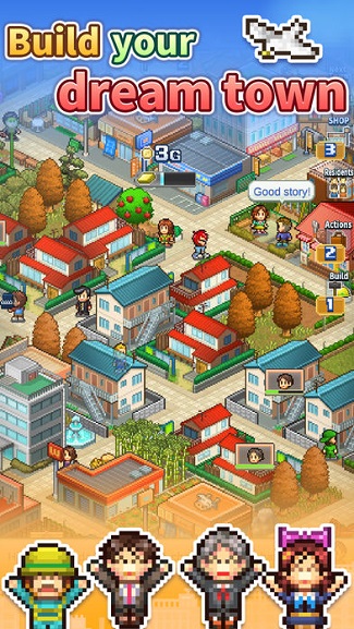 Dream Town Story -Tựa game giả lập xây dựng cực dễ nghiện từ Kairosoft