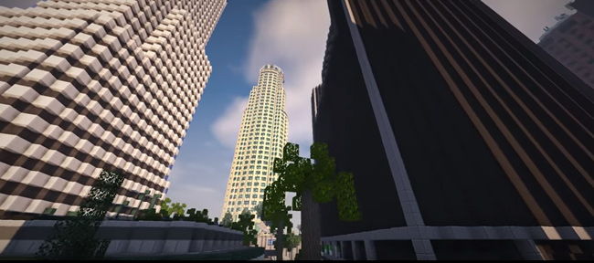 Thế giới bạo lực đẫm máu GTA được tái hiện trong Minecraft