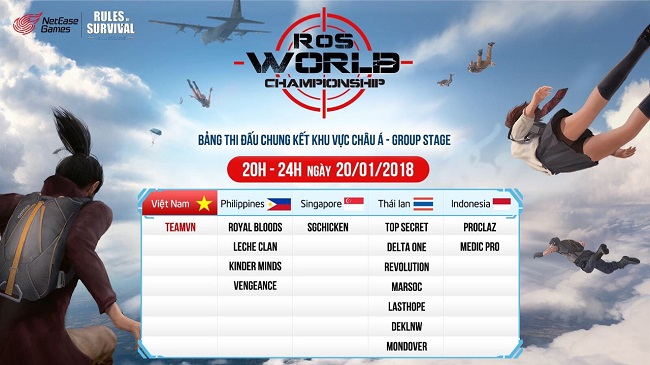 Tối mai cổ vũ TeamVN thi đấu Final RoS World Championship Asia 