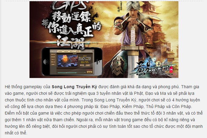 Các báo game dành nhiều mỹ từ ca ngợi sự hoàn hảo của Song Long Truyền Kỳ Mobile