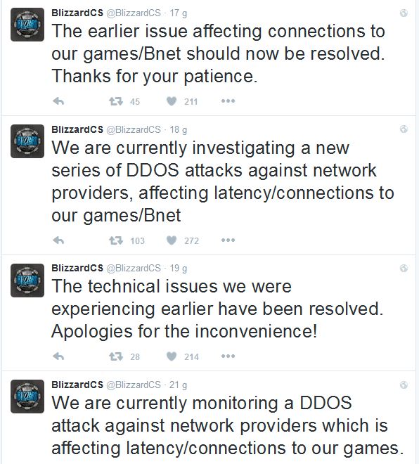 Máy chủ của Blizzard tiếp tục bị tấn công – Nhiều game thủ Việt than trời