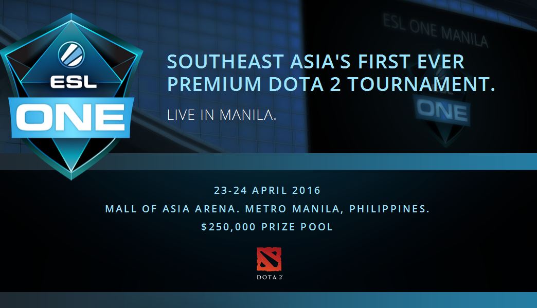 Philippines đăng cai tổ chức giải DotA 2 khủng nhất Đông Nam Á