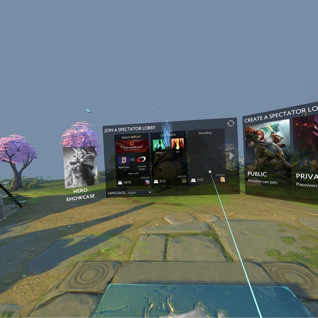 Valve đã bổ sung tính năng VR cho DOTA 2