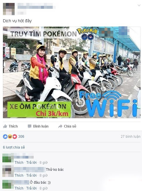 Việt Nam nở rộ dịch vụ ăn theo Pokemon Go