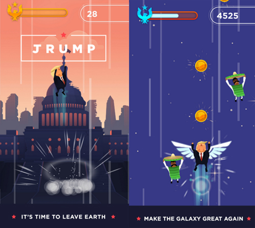 8 game có nhân vật chính là Donald Trump 