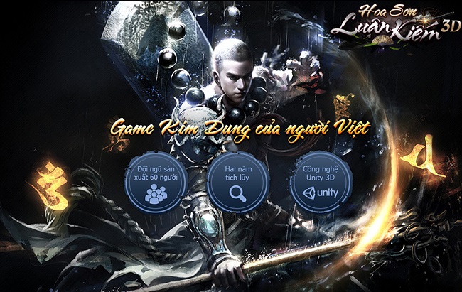 Hoa Sơn Luận Kiếm 3D - Game Việt 100% chốt ngày ra mắt game thủ