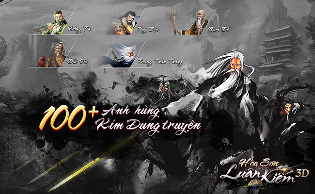 Hoa Sơn Luận Kiếm 3D - Game Việt 100% chốt ngày ra mắt game thủ