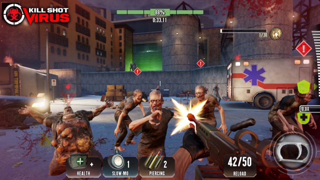 Kill Shot Virus – game Zombie với đồ họa 3D “cực phẩm” trên mobile