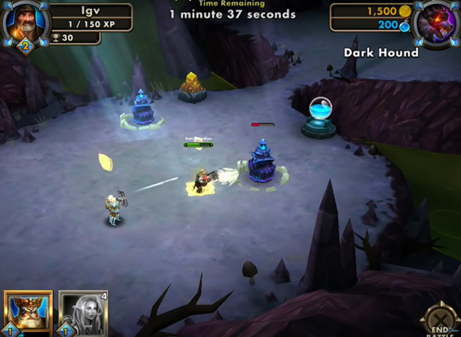 Legend Borne game mobile dàn trận phong cách Heroes cổ điển