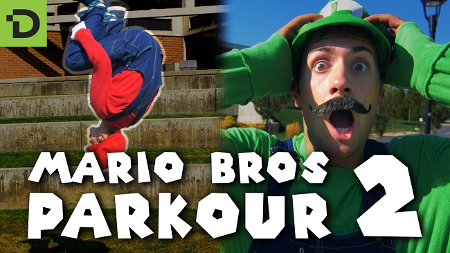 Mario và Luigi náo loạn đường phố với những màn Parkour đẹp mắt