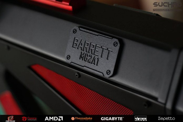 Choáng với bộ máy tính được mod thành khẩu BARRETT M62A1 