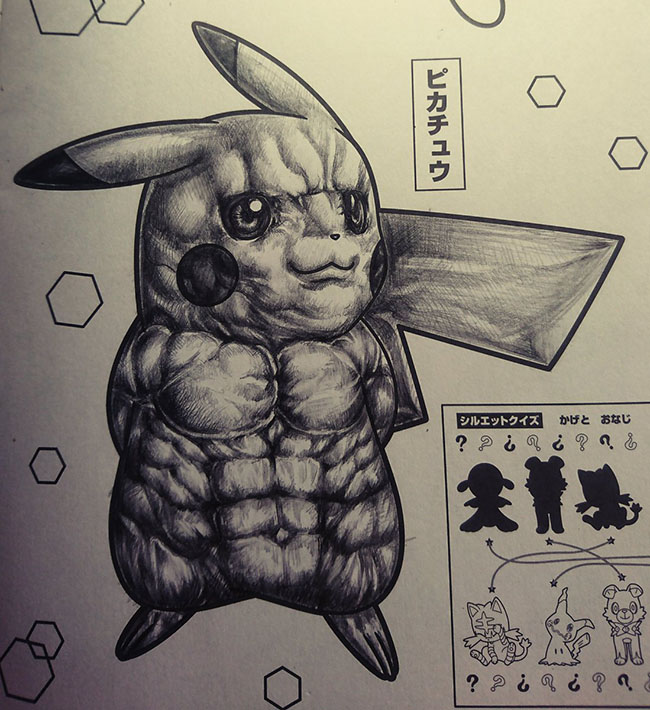 Khi họa sỹ tô màu làm Pikachu trở nên bẩn bựa