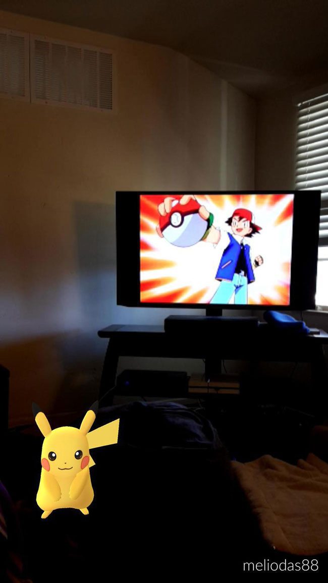Ganh tị với những hình ảnh ngộ nghĩnh của Pokemon Go