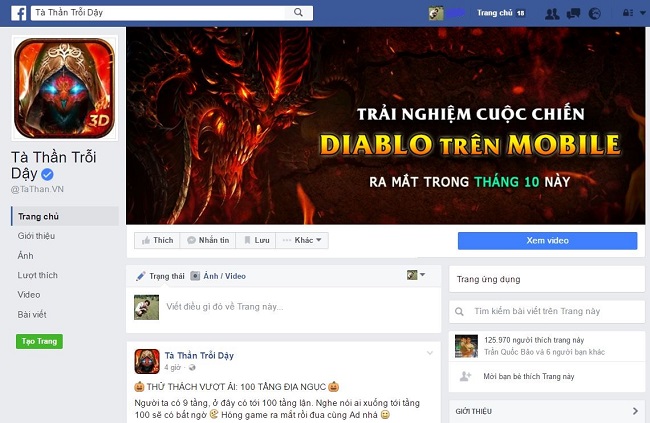 Làng game Việt xuất hiện fanpage game mobile phong cách Diablo