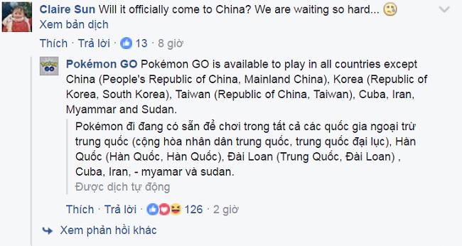 SỐC - Game thủ Trung Quốc sẽ nhìn người Việt Nam chơi Pokemon GO