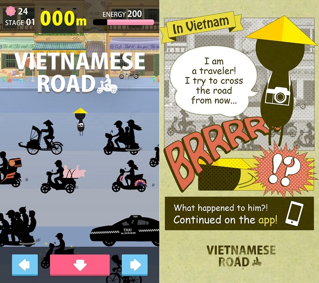Qua đường tại Việt Nam khó đến nỗi có riêng một game?