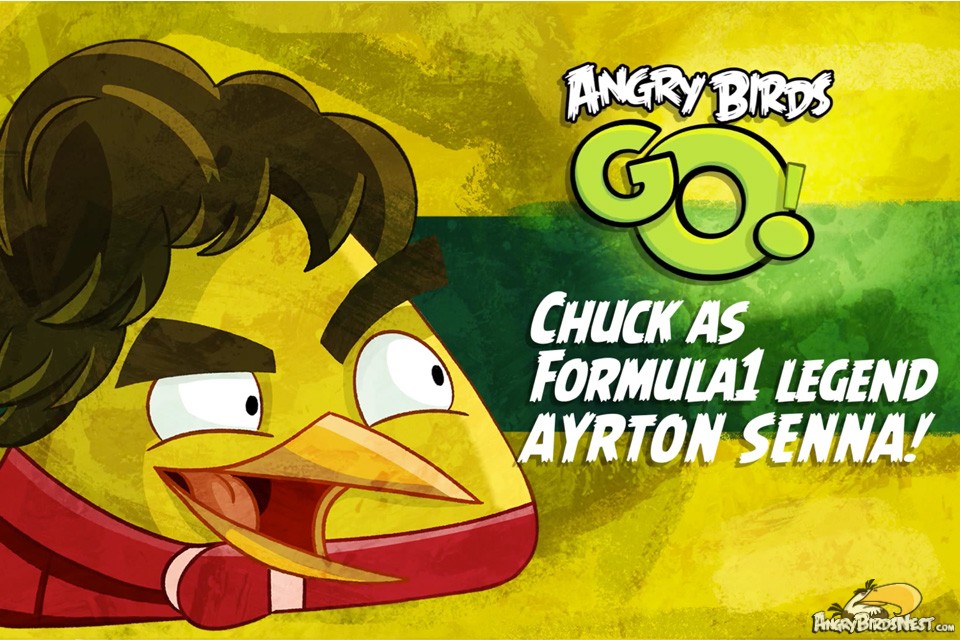 Huyền thoại đua xe F1 tái sinh trong Angry Bird Go !