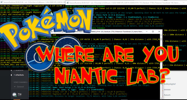 Tool BOT Pokemon GO tràn lan – Niantic Labs ở đâu?