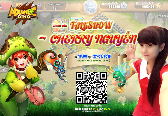 Cherry Nguyễn sẽ giao lưu cùng game thủ Khủng Long Chiến