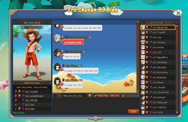 Giải nhiệt mùa hè với "bãi biển riêng" của webgame Đại Kiếm Vương