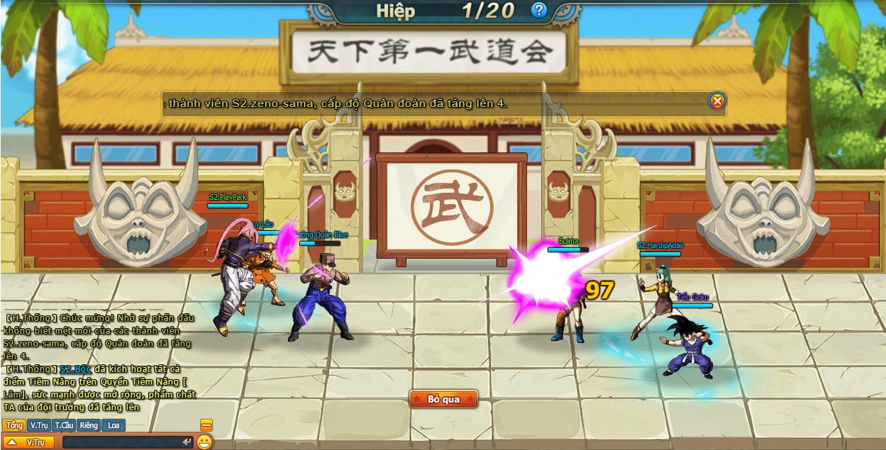 “Mục kích” webgame Dragon Ball – 7 Viên Ngọc Rồng ngày đầu ra mắt