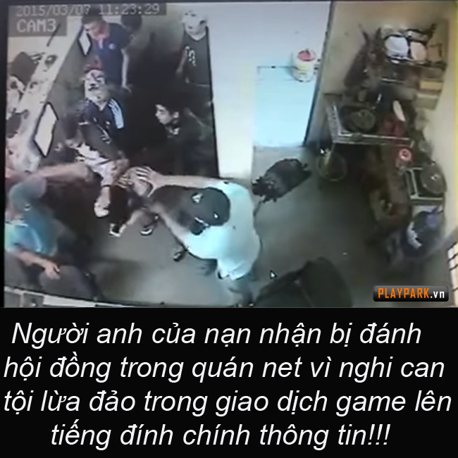 Bị đánh dã man ở quán net vì lừa đảo trong game