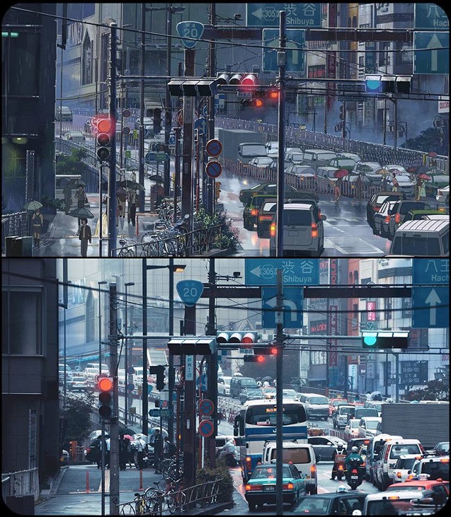 Đường phố xinh đẹp của Tokyo Nhật Bản qua nét vẽ từ các bộ anime đình đám