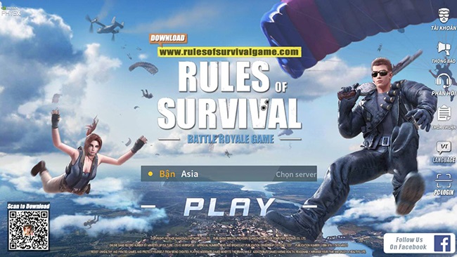 Rules Of Survival đã hỗ trợ ngôn ngữ Tiếng Việt