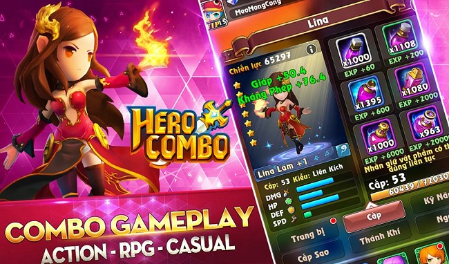 Playpark tặng 200 Giftcode game Hero Combo