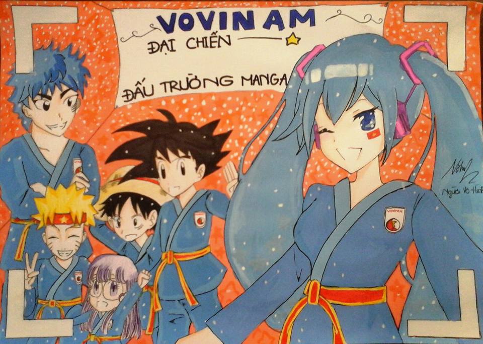 Game thủ hào hứng tham dự cuộc thi vẽ tranh Manga theo phong cách Việt Nam