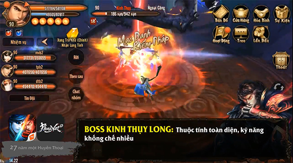 Phong Vân 3D - Chiến thuật đánh boss Lăng Vân Quật cấp thường