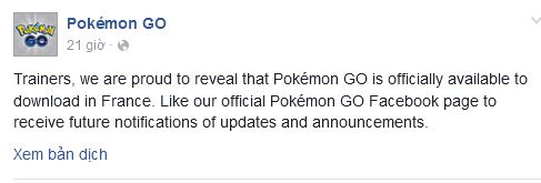 Bản tin Pokemon GO - Đã có nơi thứ 2 ở châu Á chơi được Pokemon GO