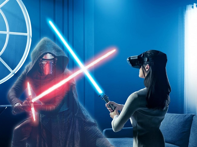 Tham gia các trận chiến thực tế ảo qua tựa game VR Star Wars: Jedi Challenges