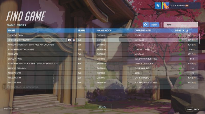 Overwatch – Mặc kệ rooms 18+ Blizzard cứng rắn với rooms cày EXP