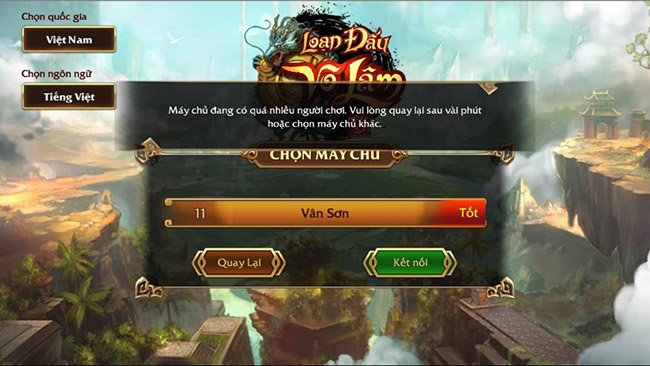 Cận cảnh siêu phẩm game Việt Loạn Đấu Võ Lầm ngày đầu ra mắt