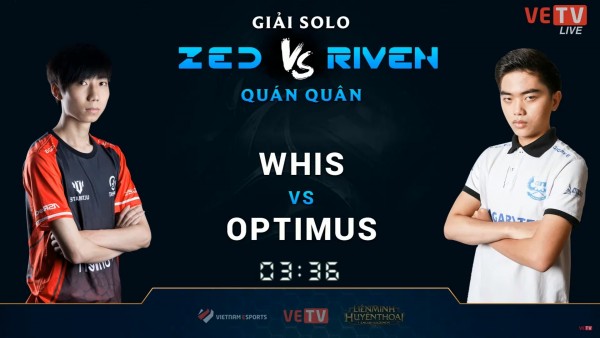 Đánh bại QTV và Whis, Optimus vô địch giải Solo Zed vs Riven Quán Quân