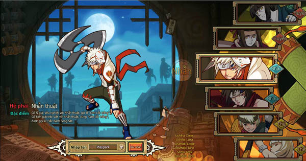 Naruto Game5 câu khách bằng dàn kỹ năng ấn tượng