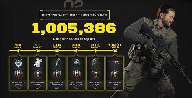 Hơn 1 triệu chiến binh Call of Duty: Mobile VN đã tập kết
