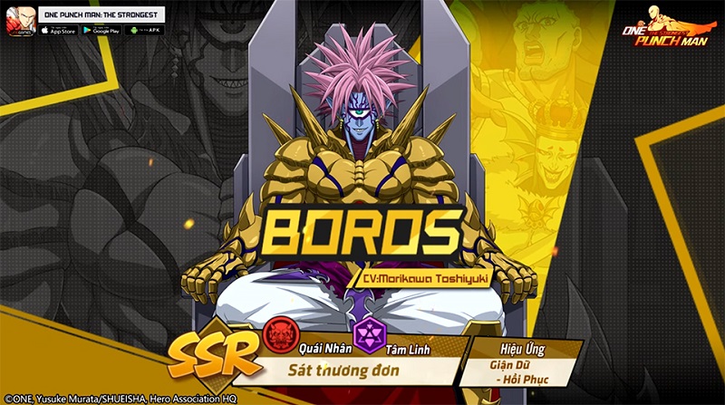 “Bá chủ toàn vũ trụ Boros” đã xuất hiện ở One Punch Man: The Strongest