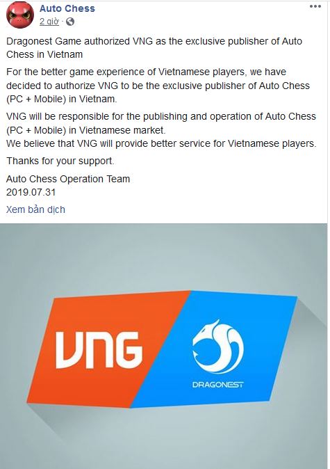 VNG sẽ phát hành Auto Chess cả PC lẫn Mobile ở Việt Nam