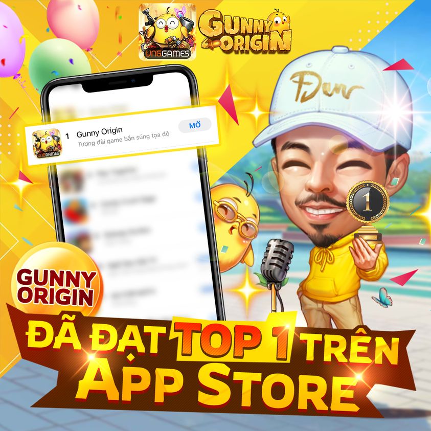 Gunny Origin đạt top 1 BXH App Store ngay trong ngày ra mắt chính thức