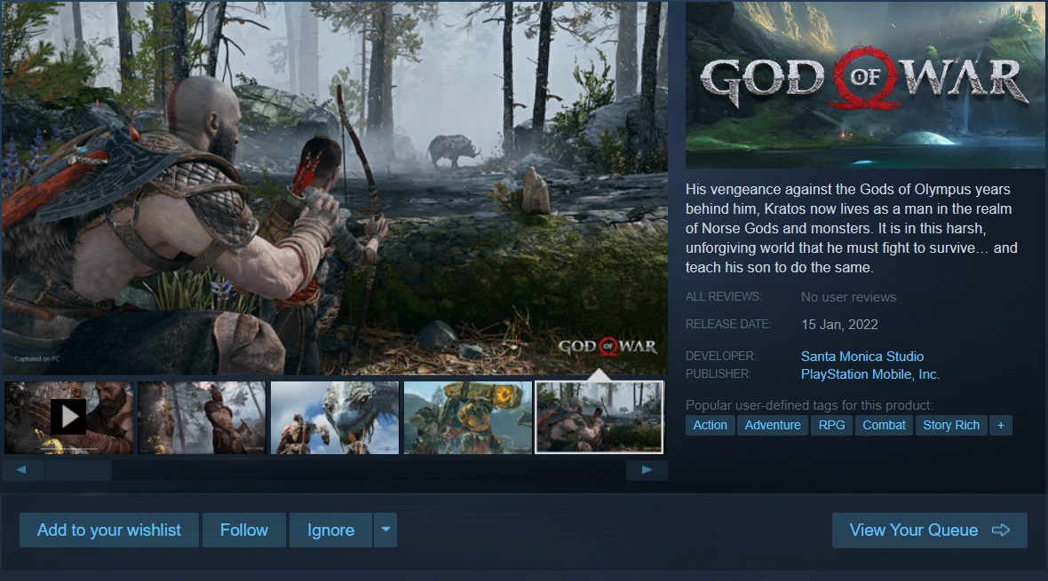 God of War 2018 chính thức có mặt trên PC, đã đặt trước được trên Steam