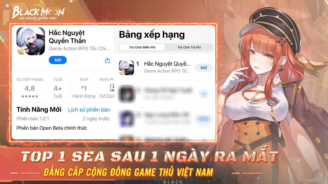 Đạt Top 1 SEA, Hắc Nguyệt Quyền Thần tặng bộ code khủng dành riêng cho game thủ Việt.