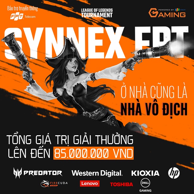 Synnex FPT tổ chức giải đấu Giải đấu LMHT “Ở nhà cũng là nhà vô địch” với tổng giải thưởng trị giá 85.000.000VNĐ